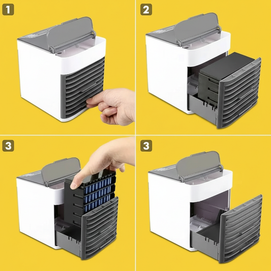 Mini Ar Condicionado Portátil 3 Velocidades USB Bivolt