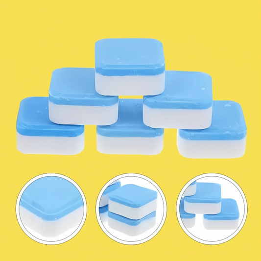 Conjunto de 10 Pastilhas Antibacterianas para Higienização de Máquina de Lavar Roupas