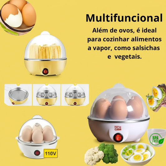 Cozedor de Ovos Elétrico Multifuncional - Egg Cooker 110V - (Cores Sortidas)