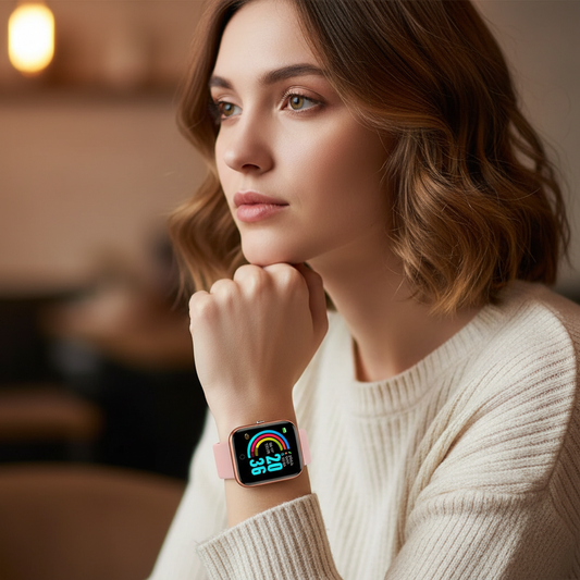 Relógio Inteligente D20 – Rosa, Smartwatch com Monitoramento e Funcionalidades Modernas