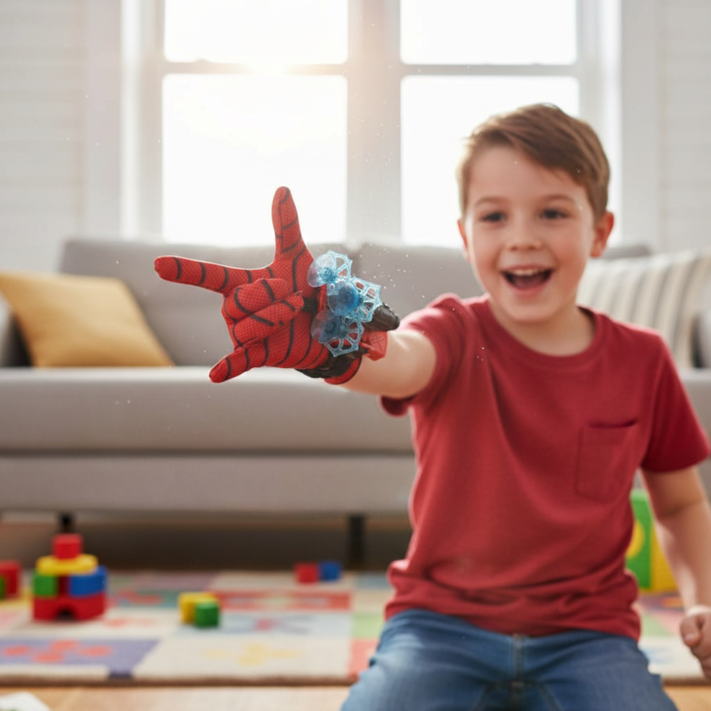 Luva Lança Teia do Homem-Aranha – Brinquedo Interativo Infantil