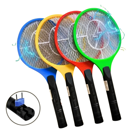 Raquete Elétrica Mata Mosquito Dengue Insetos Recarregável - (Cores Sortidas)