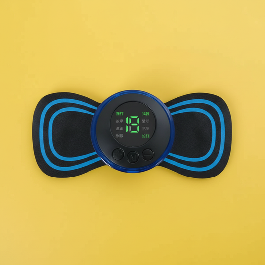 Mini Massageador Elétrico Portátil Recarregável – Eletroterapia para Pescoço e Pernas (Bivolt)