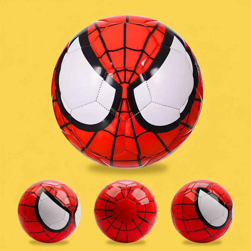 Bola de Futebol Infantil – Tema Homem-Aranha, Resistente e Divertida