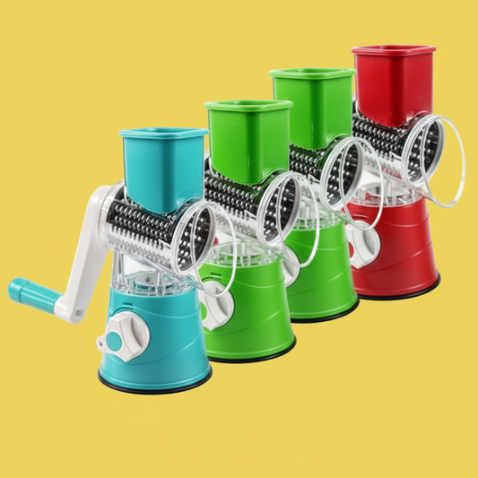 Fatiador Manual de Legumes Giratório 3 em 1 – Inox, Multiuso