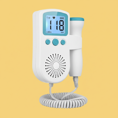 Doppler Monitor Portátil de Batimento Cardíaco – Azul ou Verde, Prático e Preciso