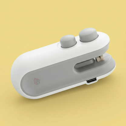 Mini Seladora Portátil para Sacos Plásticos – Azul, Branco ou Rosa