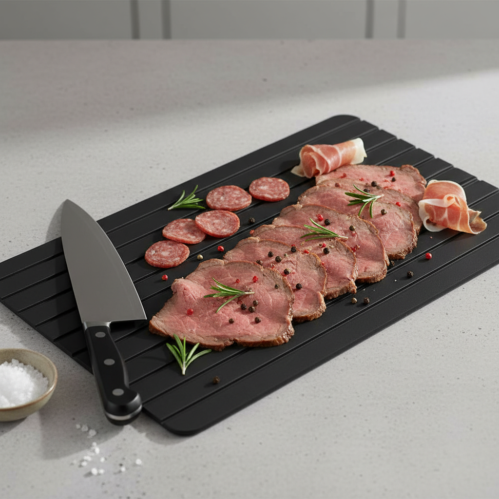 Tábua de Carne para Descongelamento Rápido – Prática e Funcional para Todos os Tipos de Carne