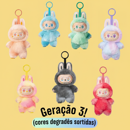Labubu Monstros Mini Pelúcias Colecionáveis – Geração 3, Sortidos, Cores Degradê e Surpresas (Sem Caixa)
