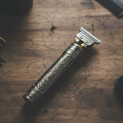 Máquina de Cortar Cabelo Dragão Sem Fio Bivolt – Acabamento Profissional com 4 Pentes