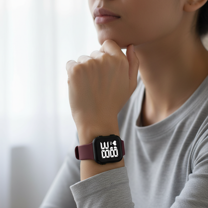 Relógio Digital SKMEI – Vinho, Resistente e Moderno