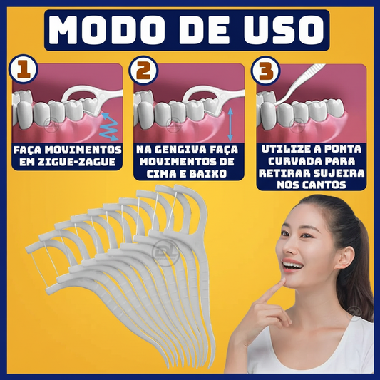 Fio Dental em Arco Ultra Fino - 50 un em 1 caixinha