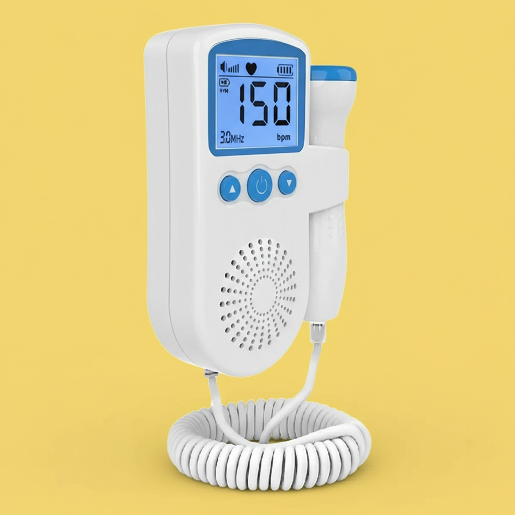 Doppler Monitor Portátil de Batimento Cardíaco – Azul ou Verde, Prático e Preciso