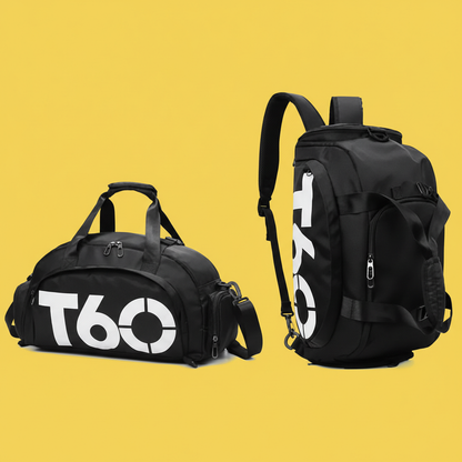 Bolsa Esportiva T-6 Multifuncional Transversal – Preto, Prática e Resistente