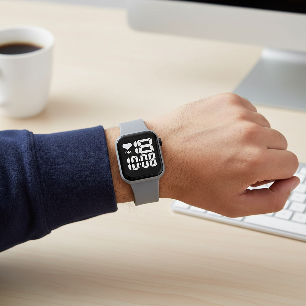 Relógio Digital SKMEI – Masculino, Cinza, Resistente e Moderno