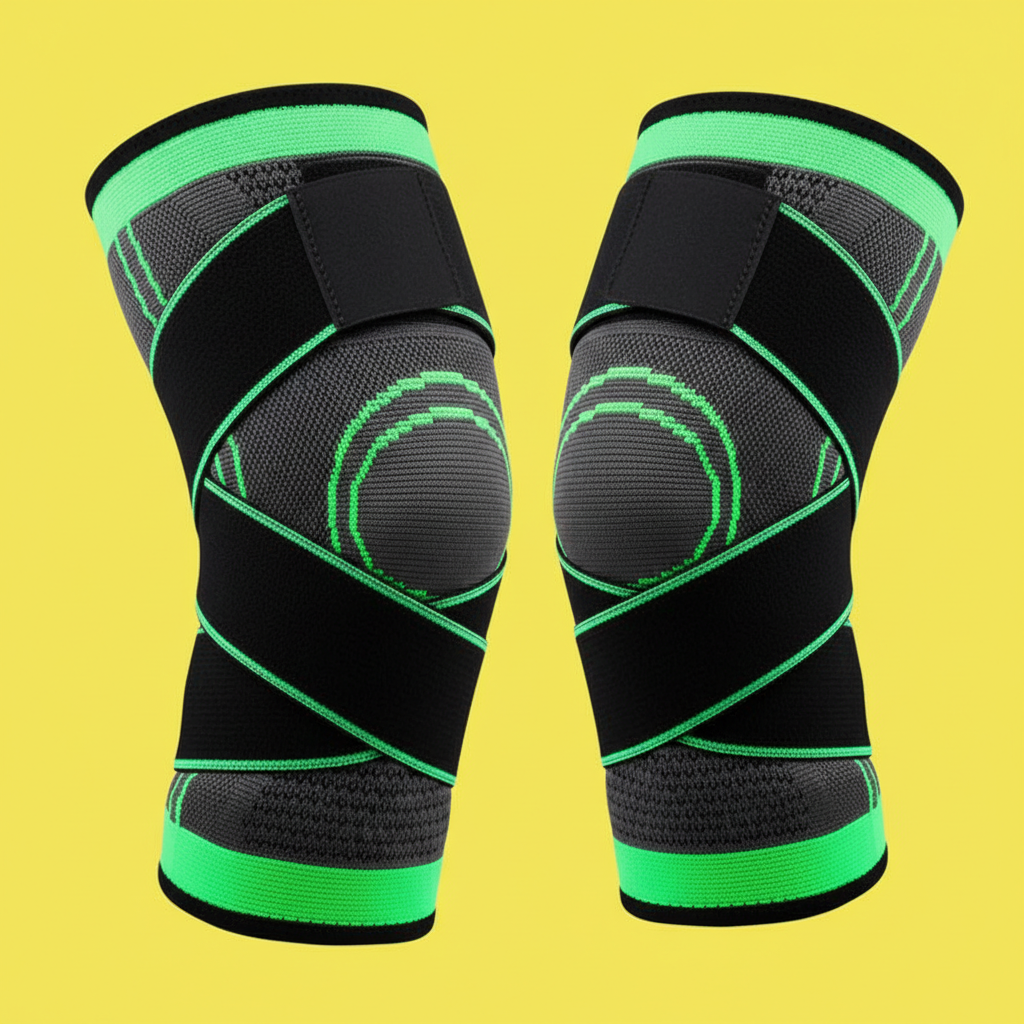 Par de Joelheiras Ortopédicas de Compressão – Suporte, Estabilidade e Conforto