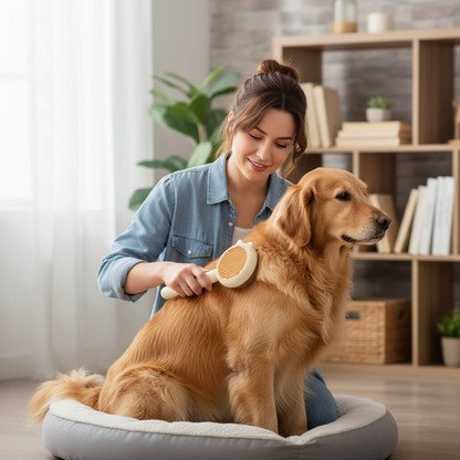 Escova para Pet - Rasqueadeira Pente Tira Pelos Mortos - (Cores Sortidas)