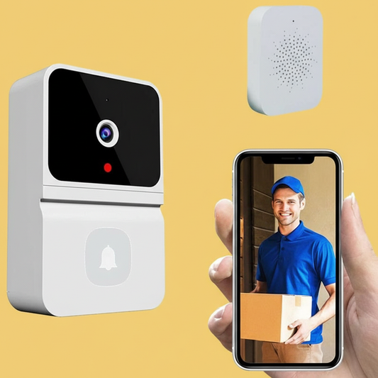 Campainha de vídeo inteligente WIFI com visão noturna com App Premium Bivolt