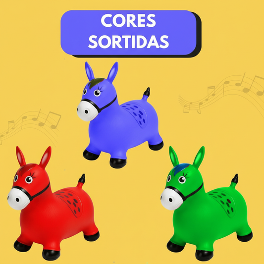 Cavalinho Pocotó Upa Upa Infantil Grande Inflável – Com Música (Meninos, Cores Sortidas)