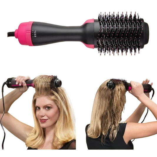Escova secadora alisadora 3 em 1 110v alisa e seca