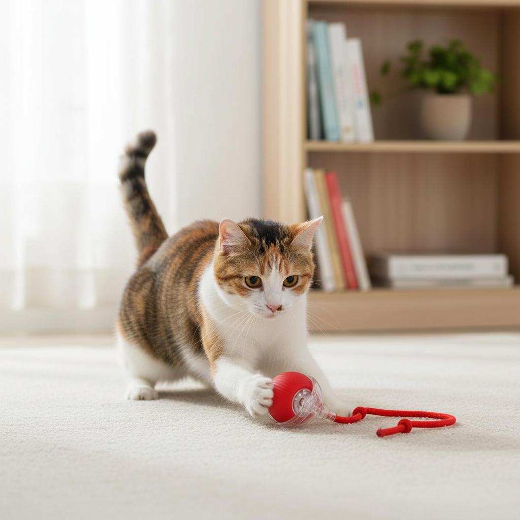 Bola Inteligente para Pets – Brinquedo Interativo Automático Recarregável (Cores Sortidas)