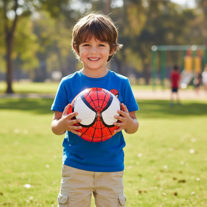 Bola de Futebol Infantil – Tema Homem-Aranha, Resistente e Divertida