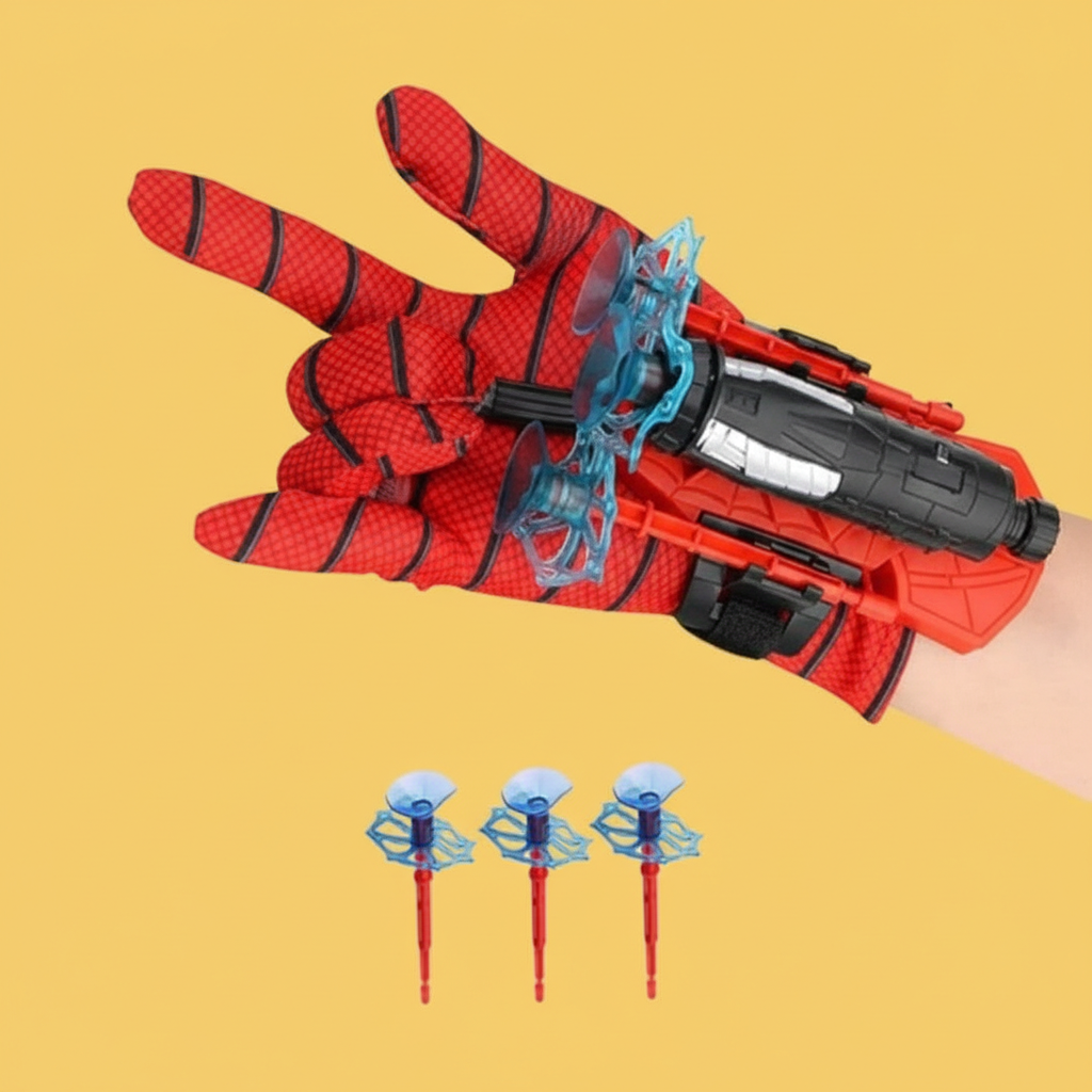 Luva Lança Teia do Homem-Aranha – Brinquedo Interativo Infantil