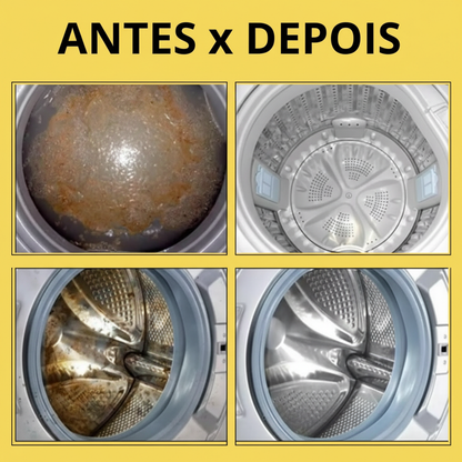 Conjunto de 10 Pastilhas Antibacterianas para Higienização de Máquina de Lavar Roupas