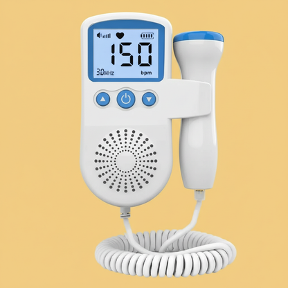 Doppler Monitor Portátil de Batimento Cardíaco – Azul ou Verde, Prático e Preciso
