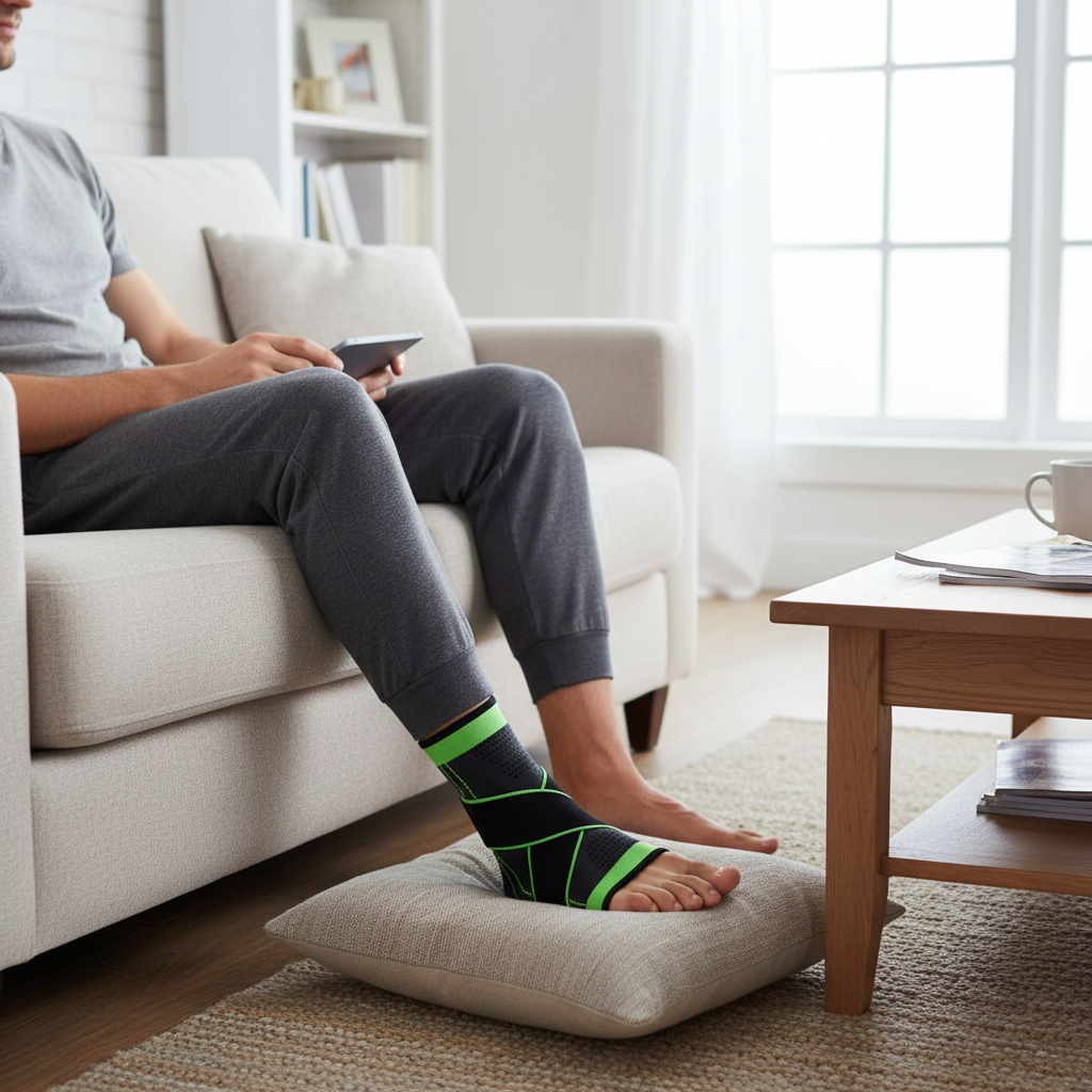 Tornozeleira Ortopédica de Compressão – Suporte, Estabilidade e Conforto (Unidade)