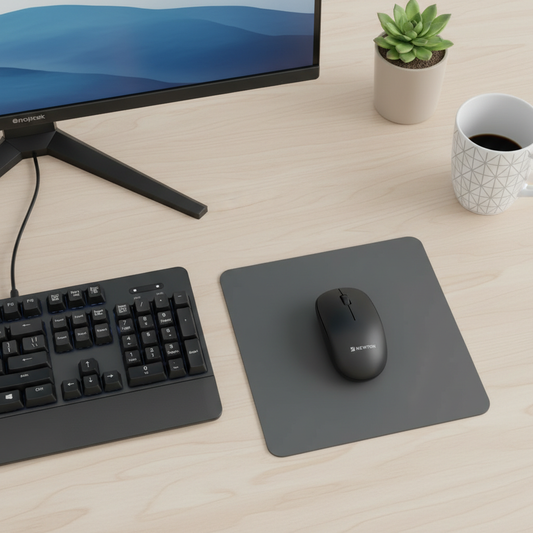 Mouse Sem Fio NMS-007 – Preto, Simples e Discreto