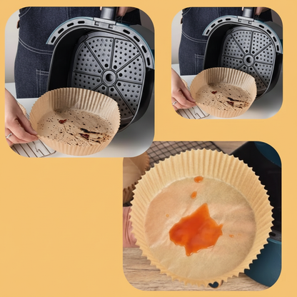 Forma Descartável para Air Fryer 16cm – Pacote com 50 Unidades