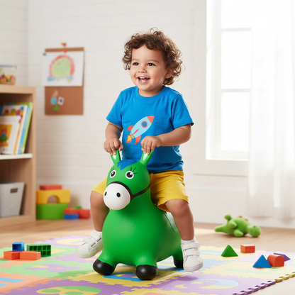 Cavalinho Pocotó Upa Upa Infantil Grande Inflável – Com Música (Meninos, Cores Sortidas)