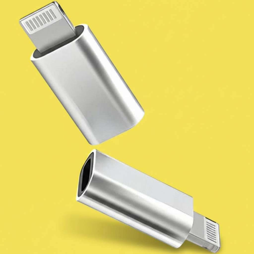 Adaptador USB-C para Lightning – Compatível com iPhone, Rápido e Prático
