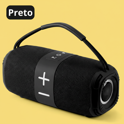Caixa de Som Bluetooth – 10W, Bivolt, IPX6 e Alça (Cores Sortidas)