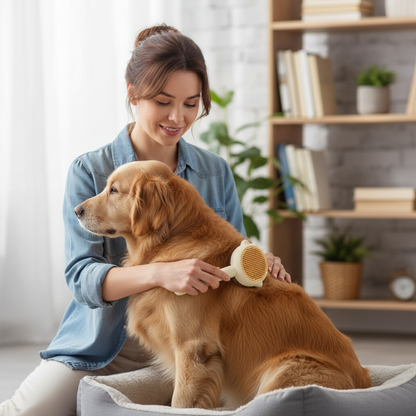 Escova para Pet - Rasqueadeira Pente Tira Pelos Mortos - (Cores Sortidas)