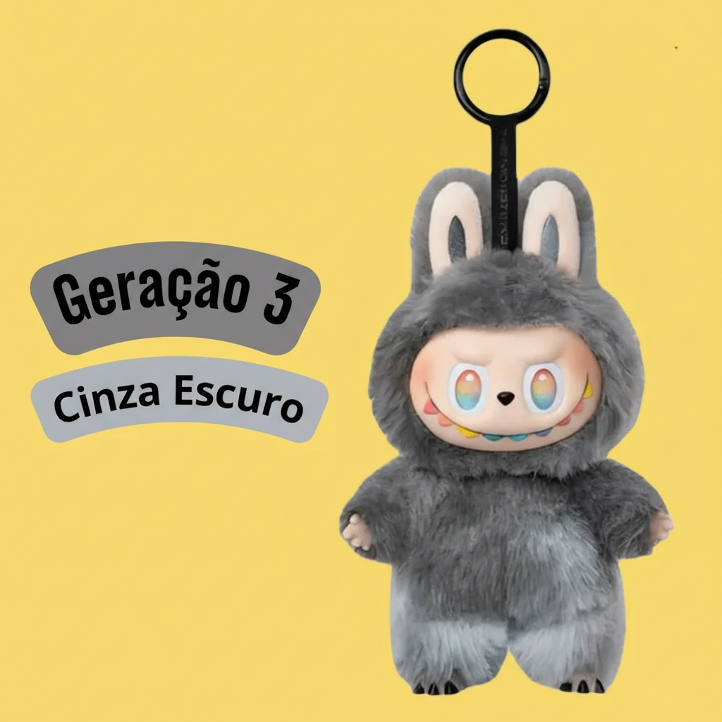 Labubu Monstros Mini Pelúcias Colecionáveis – Geração 3, Sortidos, Cores Degradê e Surpresas (Sem Caixa)