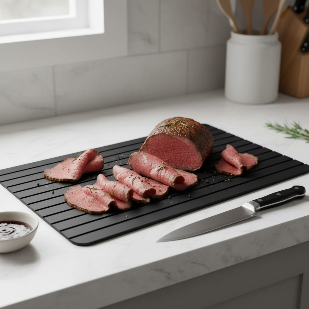 Tábua de Carne para Descongelamento Rápido – Prática e Funcional para Todos os Tipos de Carne