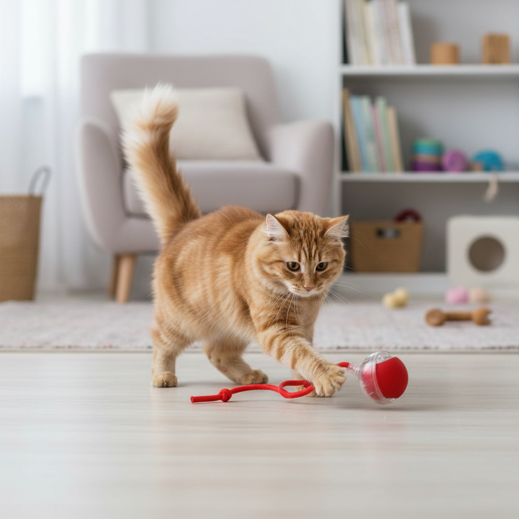 Bola Inteligente para Pets – Brinquedo Interativo Automático Recarregável (Cores Sortidas)