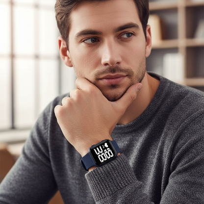 Relógio Digital SKMEI – Masculino, Azul Escuro, Resistente e Moderno