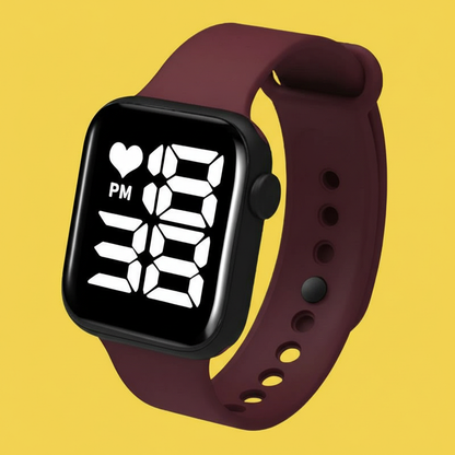 Relógio Digital SKMEI – Vinho, Resistente e Moderno