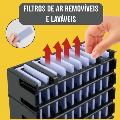 Mini Ar Condicionado Portátil 3 Velocidades USB Bivolt