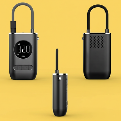 Mini Calibrador Compressor Elétrico Digital Portátil Pneu Carro Bike Bivolt